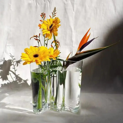 NevoMart Glass Vase for Modern European Home Decor