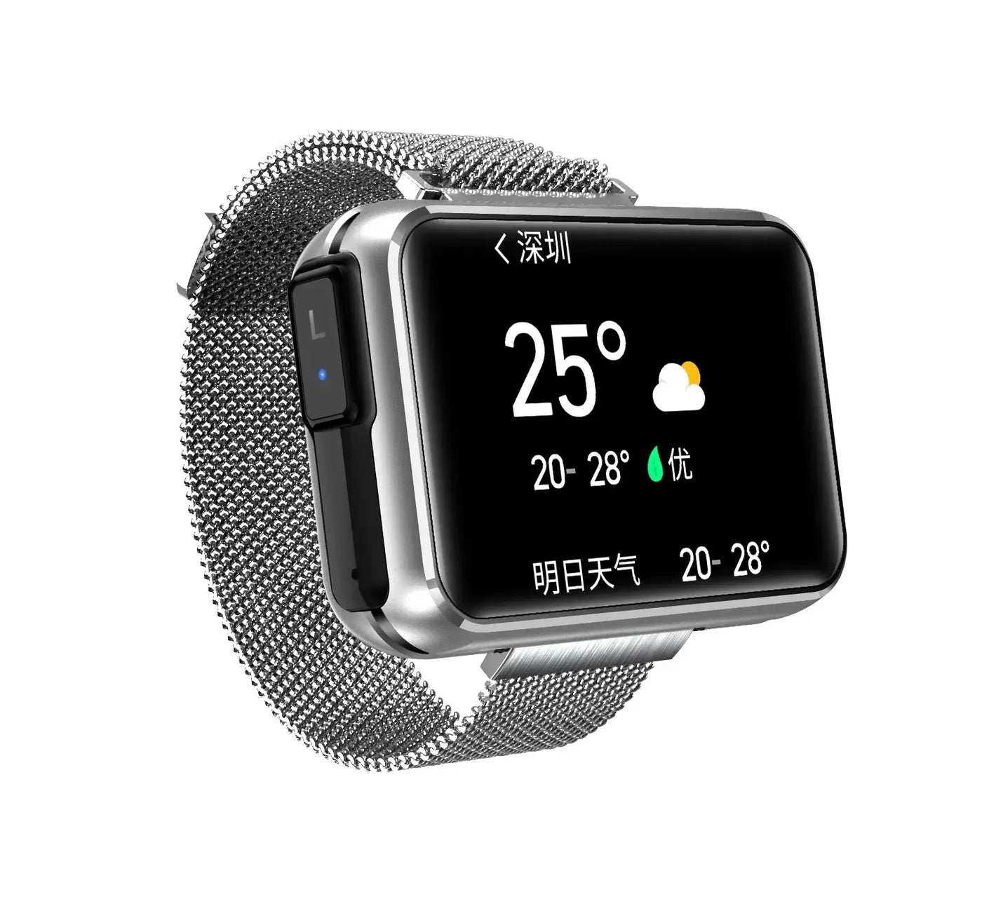 NevoMart T91 Smart Watch 2-in-1 with Wireless TWS Bluetooth Earphones, Fitness Tracker, Music, and Sports Modes