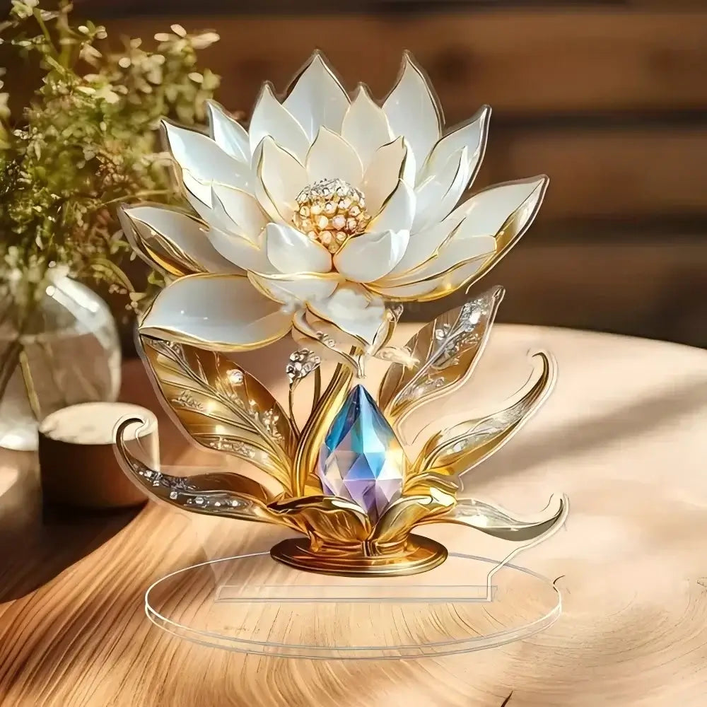 NevoMart Acrylic Flower Decoration for Home Desk