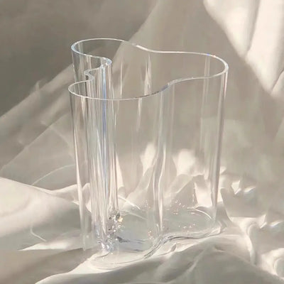 NevoMart Glass Vase for Modern European Home Decor
