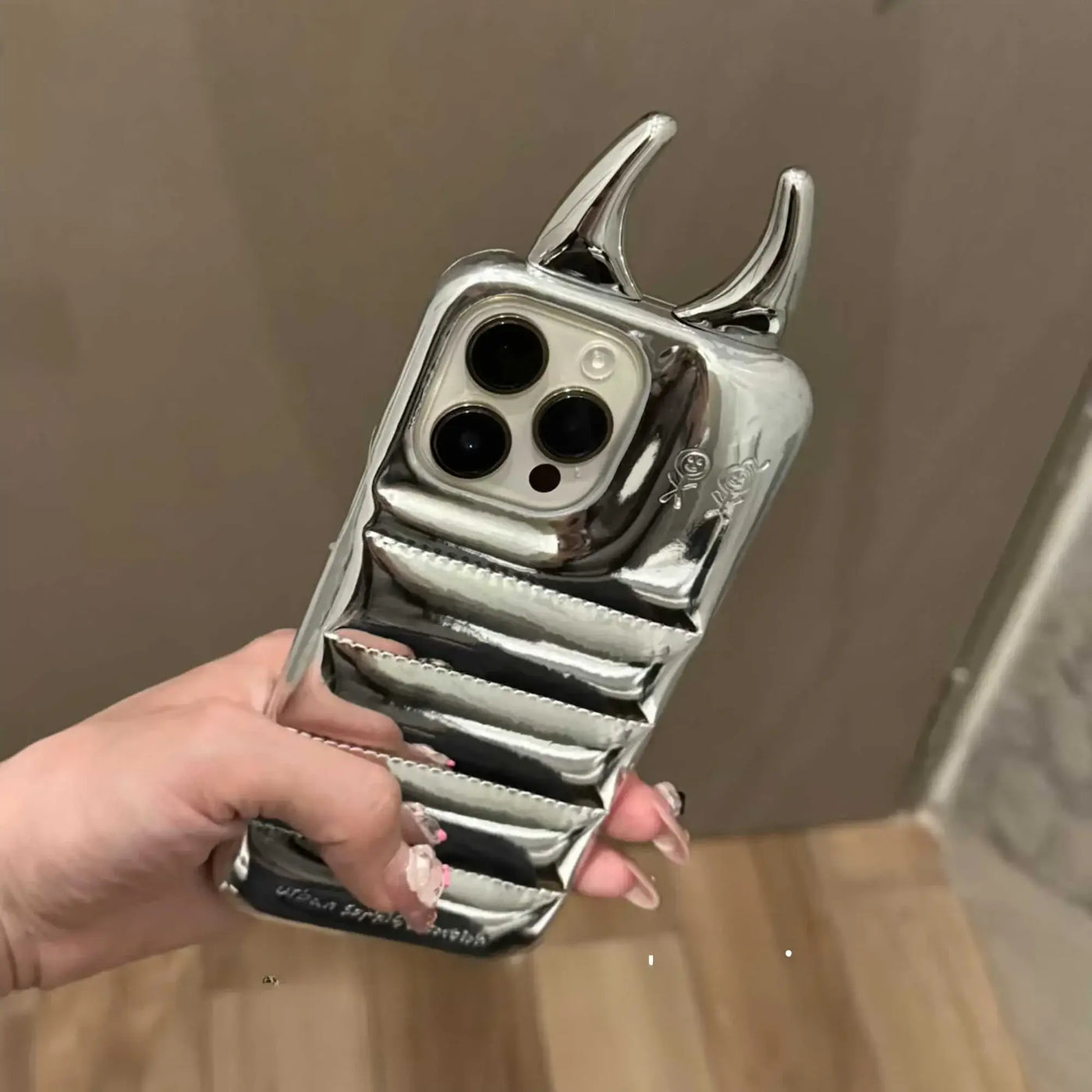 NevoMart Cute 3D iPhone Case with Horn Design