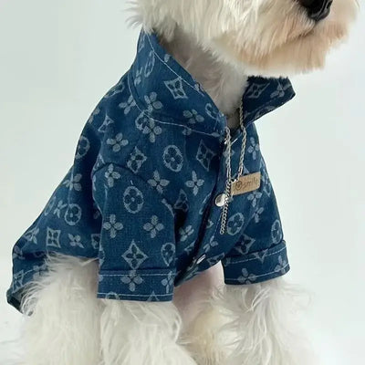 NevoMart Pet Denim Jacket for Dogs and Cats