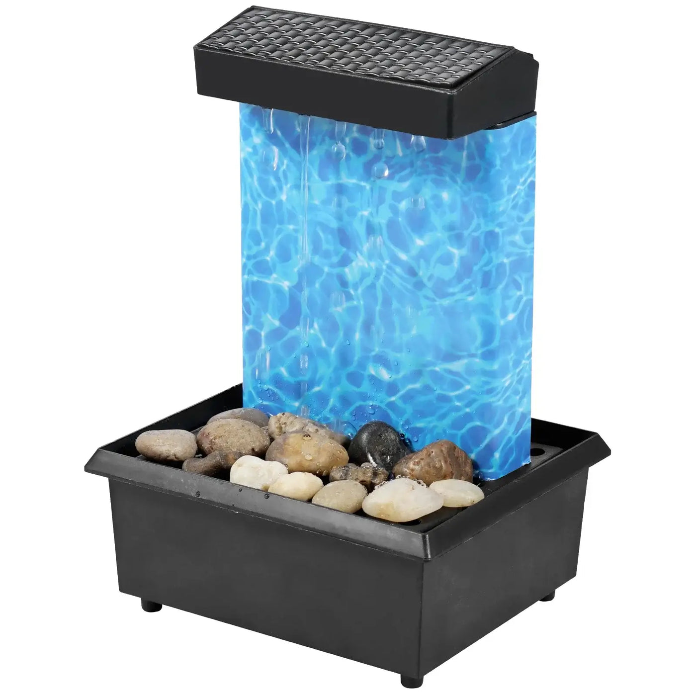 NevoMart Tabletop Waterfall Fountain with LED Lights