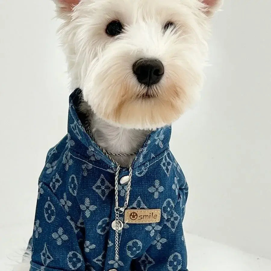 NevoMart Pet Denim Jacket for Dogs and Cats