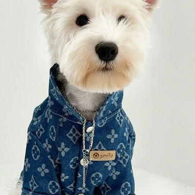 NevoMart Pet Denim Jacket for Dogs and Cats