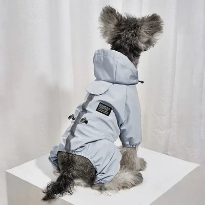 NevoMart Rainproof Reflective Dog Raincoat