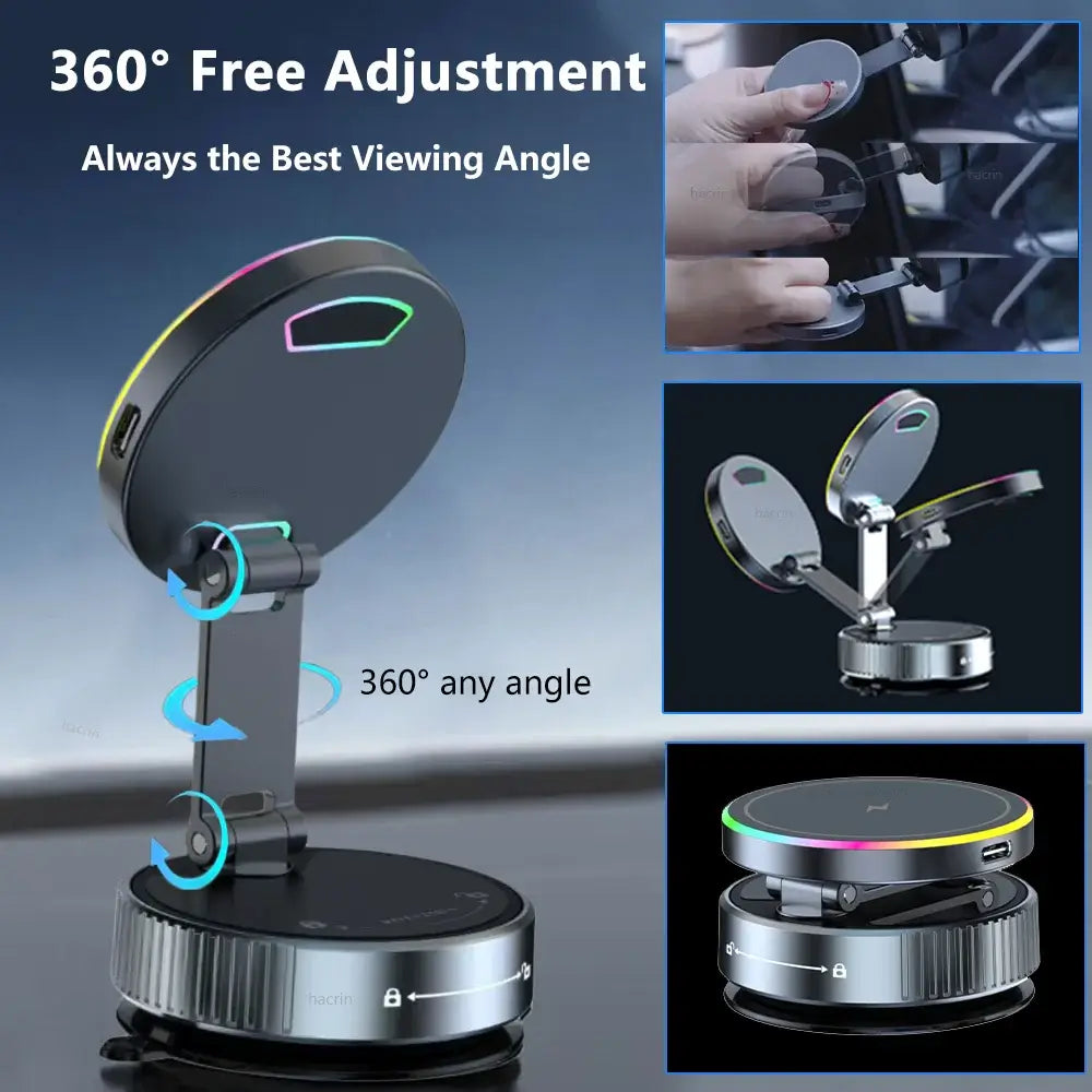 NevoMart Fast Wireless Car Charger with Magnetic Mount