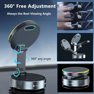 NevoMart Fast Wireless Car Charger with Magnetic Mount