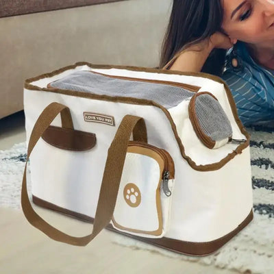 NevoMart Pet Carrier Bag – Handheld & Shoulder Travel Carrier for Small and Medium Pets