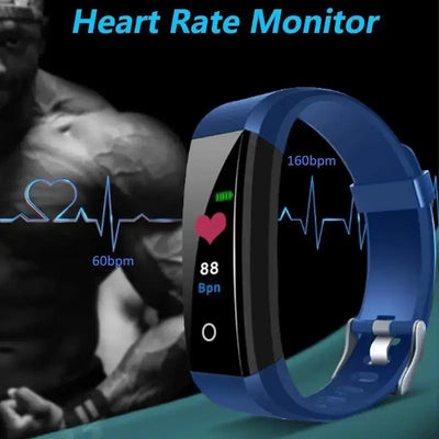 NevoMart Digital Smart Band Smartwatch with Blood Pressure, Heart Rate Monitor, Waterproof Fitness Tracker for Android and iOS