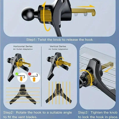 NevoMart Upgrade Car Phone Holder Clip 17mm Ball Head