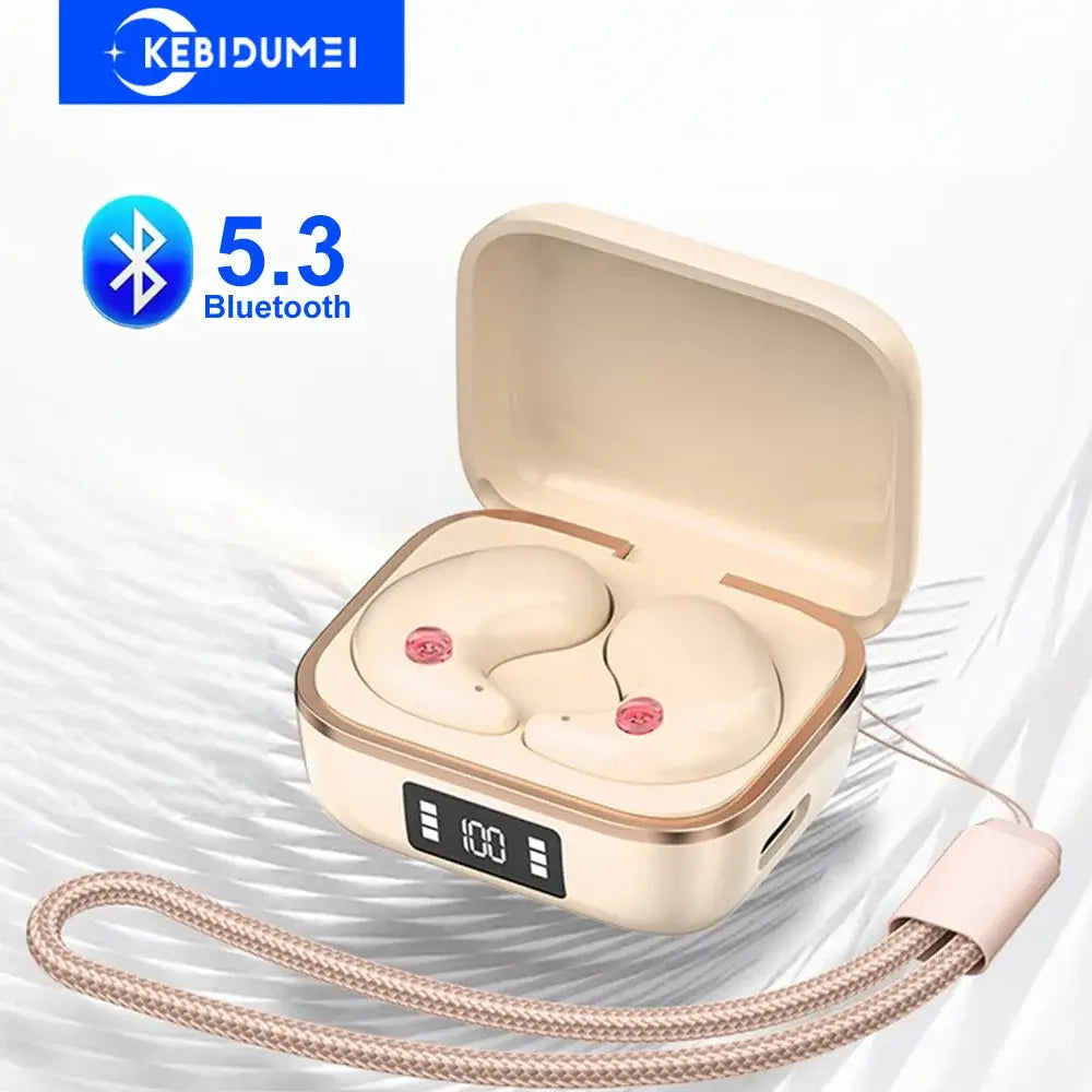 NevoMart Sleep Headphones Bluetooth 5.3 Wireless In-Ear Earphones with HiFi Stereo and Noise Reduction