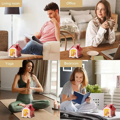 NevoMart 500ml USB Air Humidifier with LED Light for Bedroom and Office