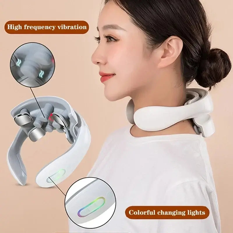 NevoMart Smart Neck Massage Instrument with Heating and Vibration Therapy for Neck and Shoulder Relief