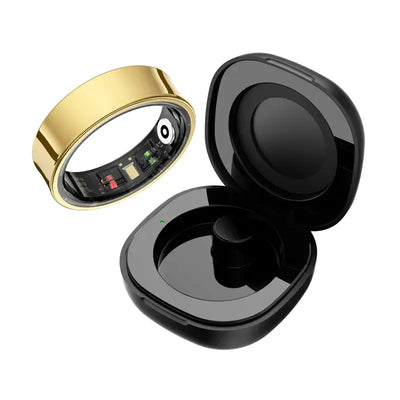 NevoMart R09 Smart Ring with Charging Case for Men and Women
