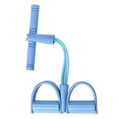 NevoMart Resistance Bands Elastic Pedal Puller with 4 Tubes for Home Fitness, Yoga, Pilates, and Strength Training