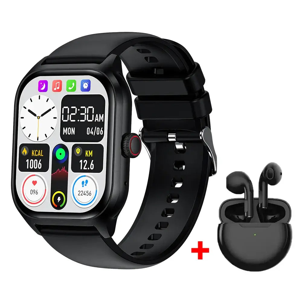 NevoMart Smart Watch with Bluetooth Call, Music, Waterproof Fitness Tracking, and Pedometer for Men and Women