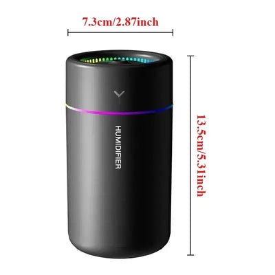 NevoMart 280ml Air Humidifier with Colorful LED Atmosphere Light and Aroma Diffuser for Home, Office, and Car