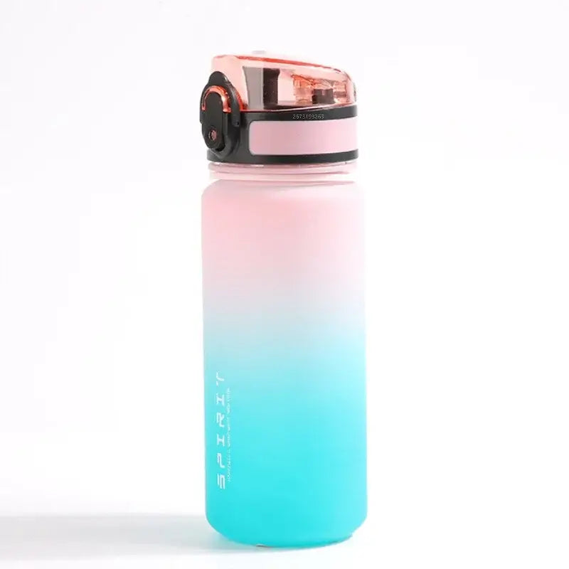 NevoMart 500ml Frosted Shockproof Portable Water Bottle with Filter and Rope for Outdoor Travel and Sports