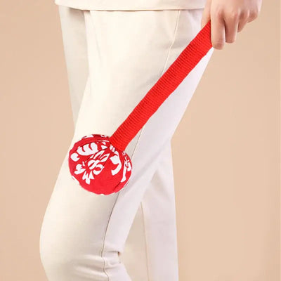 NevoMart Back Knock Massage Tool with Wormwood Mugwort Herbal Filling for Stress Relief and Body Relaxation