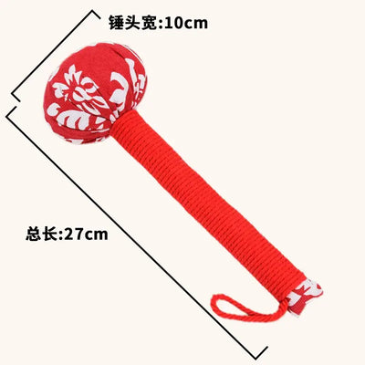 NevoMart Back Knock Massage Tool with Wormwood Mugwort Herbal Filling for Stress Relief and Body Relaxation