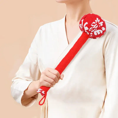 NevoMart Back Knock Massage Tool with Wormwood Mugwort Herbal Filling for Stress Relief and Body Relaxation