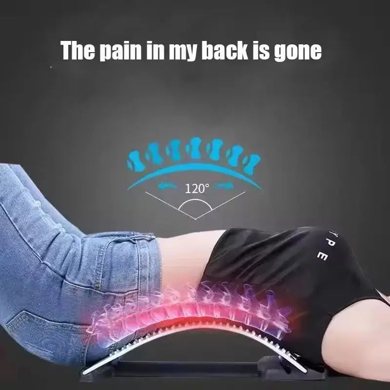 NevoMart Back Massager Lumbar Support Spine Pain Relief Stretcher