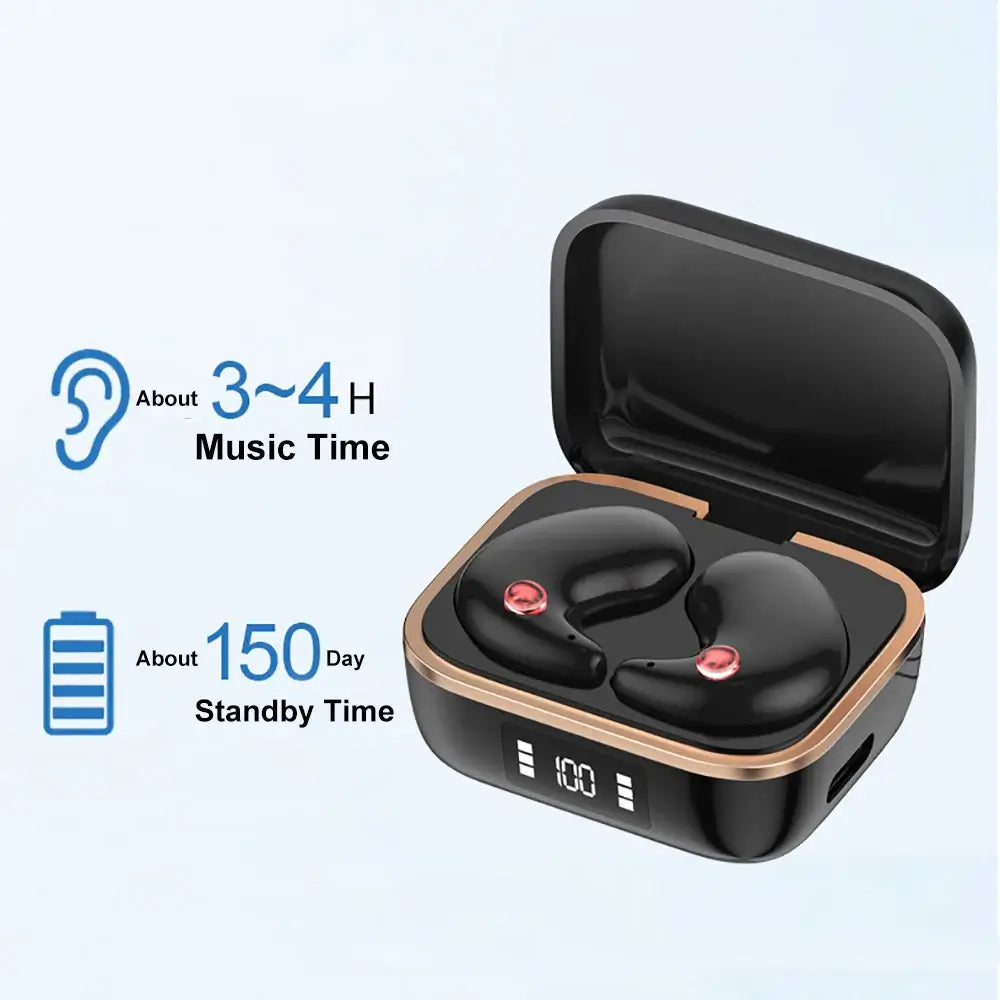 NevoMart Sleep Headphones Bluetooth 5.3 Wireless In-Ear Earphones with HiFi Stereo and Noise Reduction