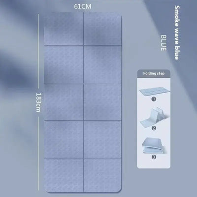 NevoMart Foldable Thick Fitness Mat for Yoga, Pilates, Home Workouts, and Floor Exercises