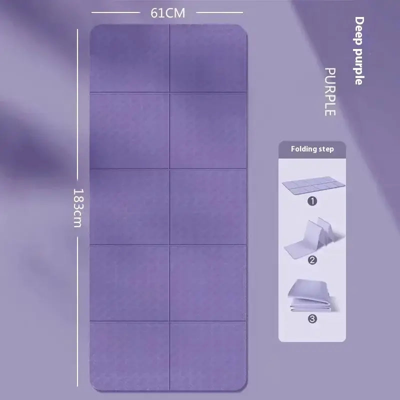 NevoMart Foldable Thick Fitness Mat for Yoga, Pilates, Home Workouts, and Floor Exercises