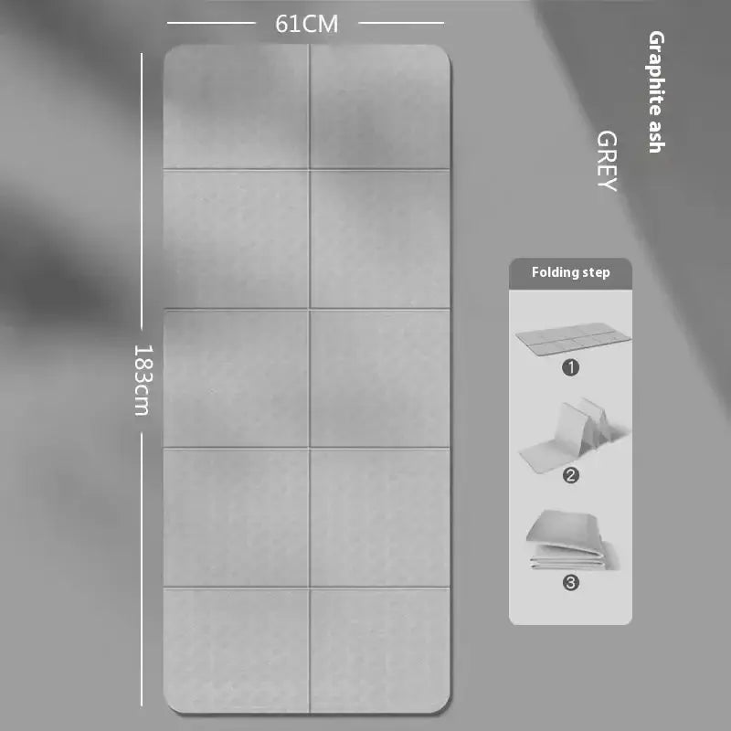 NevoMart Foldable Thick Fitness Mat for Yoga, Pilates, Home Workouts, and Floor Exercises