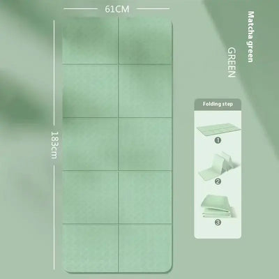 NevoMart Foldable Thick Fitness Mat for Yoga, Pilates, Home Workouts, and Floor Exercises