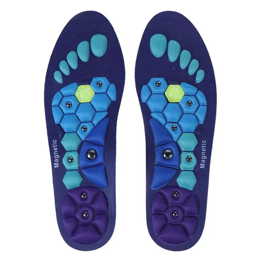 NevoMart Relaxation Foot Acupressure Massage Insoles – Magnetic Therapy Shoe Soles for Comfort & Blood Circulation