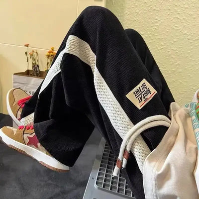 NevoMart Men’s Sweatpants – Korean Style Wide Leg Trousers