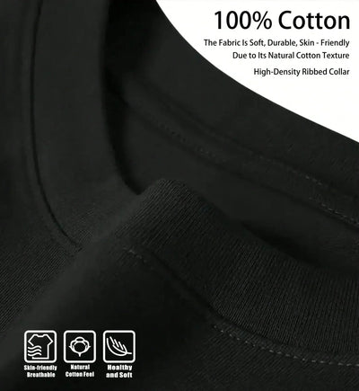 NevoMart Men’s Summer Training Sports T-Shirt Pure Cotton Loose Fit Short Sleeve Fitness Top