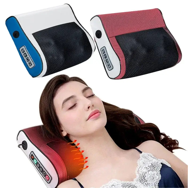 NevoMart Multi-Functional Neck and Shoulder Massager with Adjustable Hot Compress and Kneading for Back and Body Relaxation