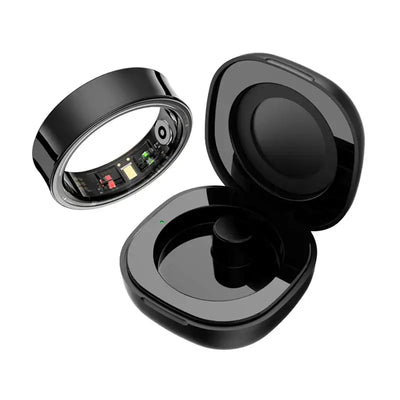 NevoMart R09 Smart Ring with Charging Case for Men and Women