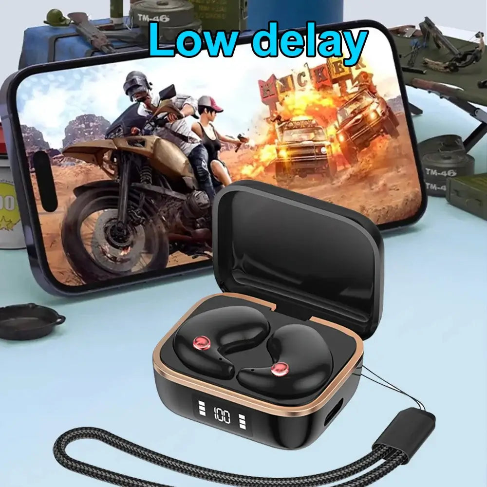 NevoMart Sleep Headphones Bluetooth 5.3 Wireless In-Ear Earphones with HiFi Stereo and Noise Reduction