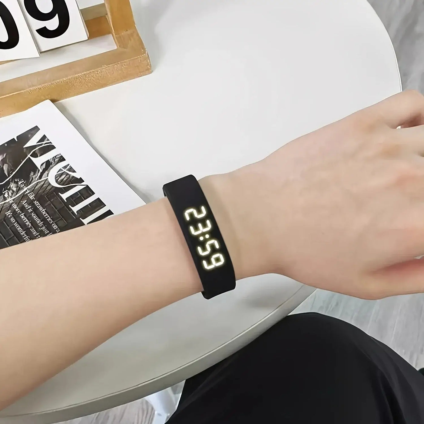 NevoMart Smart Watch Fitness Bracelet with Pedometer, Multi-Sport Modes, and Stylish Wristband for Men and Women