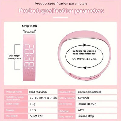 NevoMart Smart Watch Fitness Bracelet with Pedometer, Multi-Sport Modes, and Stylish Wristband for Men and Women