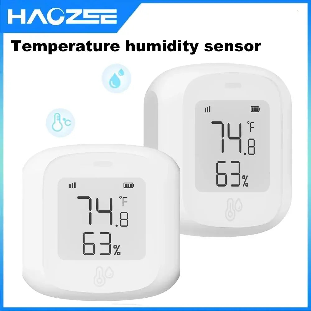 NevoMart Smart WiFi Zigbee Temperature and Humidity Sensor with LCD Display
