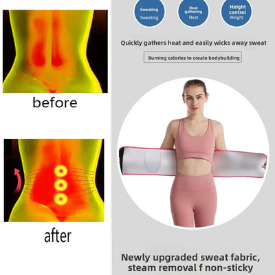 NevoMart Waist Trainer Belt for Women – Fat Burning Sauna Sweat Slimming Belt for Weight Loss and Waist Trimming
