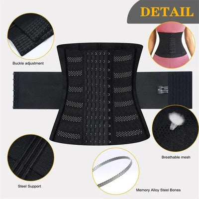 NevoMart Waist Trainer for Women – Slimming Body Shaper Tummy Control Corset Belt for Flat Belly and Summer Comfort