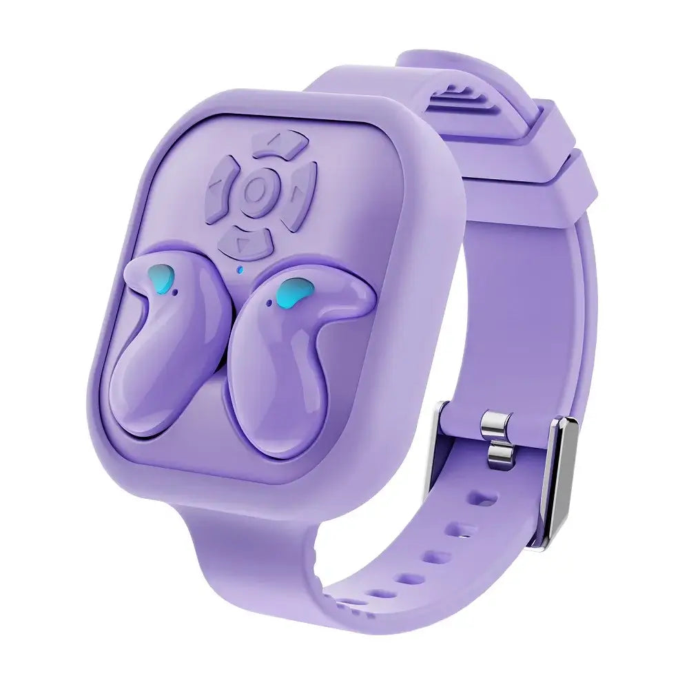 NevoMart Waterproof Bluetooth 5.4 Sleep Headset with Watch Strap Remote Control Mini Earphones