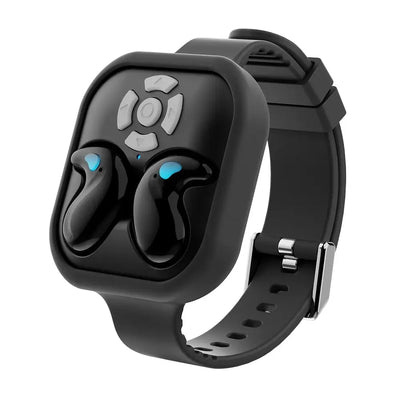 NevoMart Waterproof Bluetooth 5.4 Sleep Headset with Watch Strap Remote Control Mini Earphones