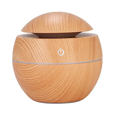 NevoMart Wood Grain Ultrasonic Aroma Diffuser and Cool Mist Air Humidifier for Bedroom and Essential Oil Aromatherapy