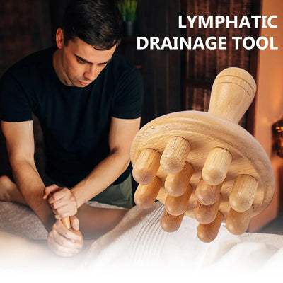 NevoMart Wooden Mushroom Massager for Full Body Muscle Pain Relief