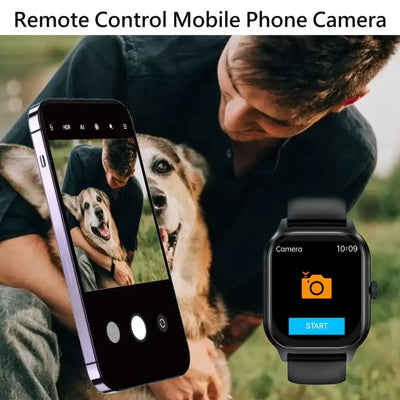 NevoMart Smart Watch with Bluetooth Call, Music, Waterproof Fitness Tracking, and Pedometer for Men and Women